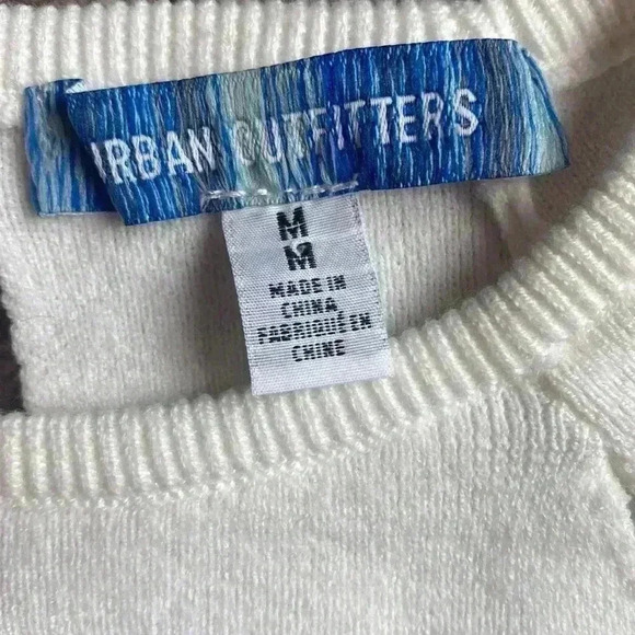 Urban Outfitters Ulla Cut Out Sweater Cream Size Medium - Picture 4 of 5